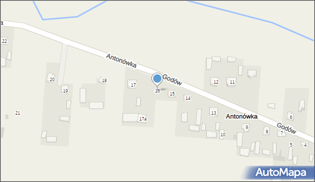 Antonówka, Antonówka, 16, mapa Antonówka