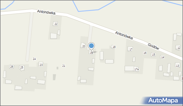 Antonówka, Antonówka, 19, mapa Antonówka