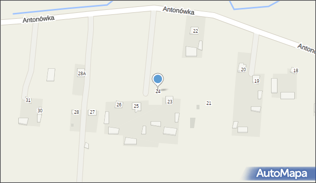 Antonówka, Antonówka, 24, mapa Antonówka