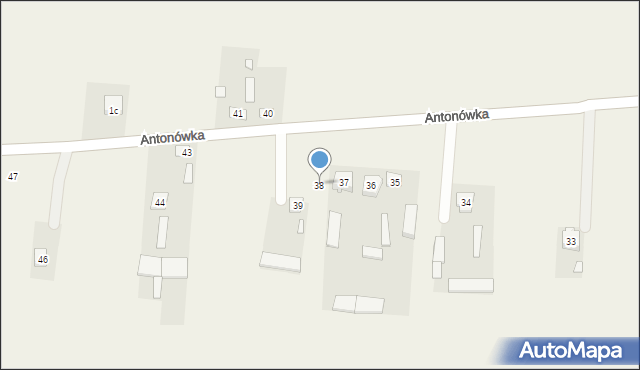 Antonówka, Antonówka, 38, mapa Antonówka