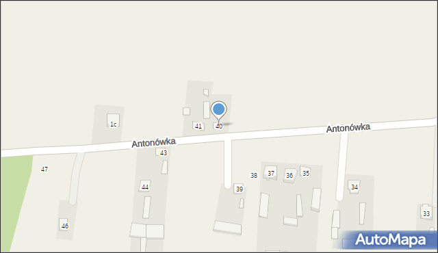 Antonówka, Antonówka, 40, mapa Antonówka