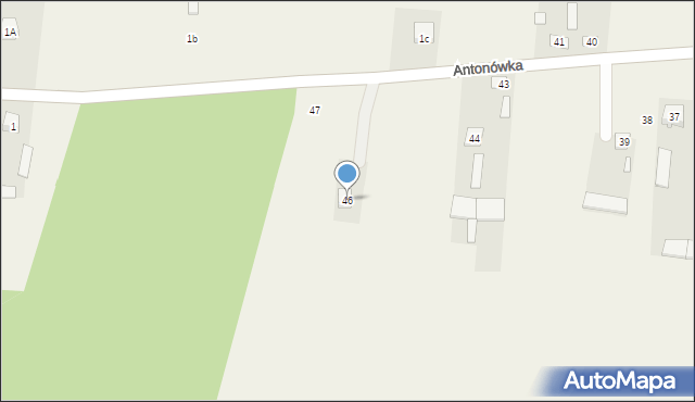 Antonówka, Antonówka, 46, mapa Antonówka