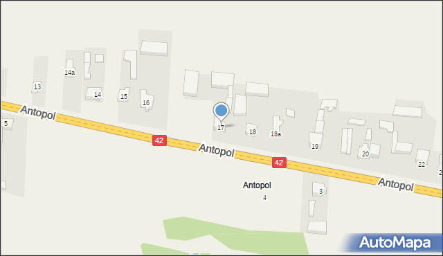 Antopol, Antopol, 17, mapa Antopol