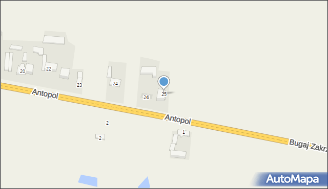 Antopol, Antopol, 25, mapa Antopol