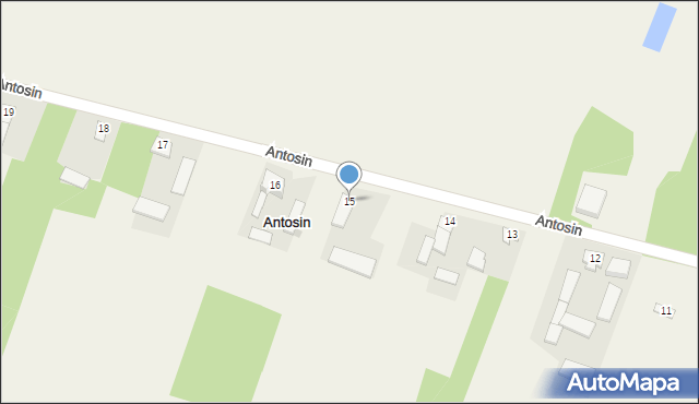 Antosin, Antosin, 15, mapa Antosin