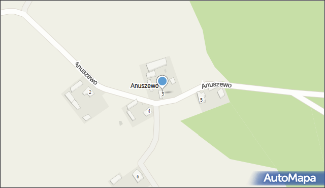 Anuszewo, Anuszewo, 3, mapa Anuszewo