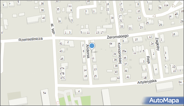Bolesławiec, Andersa Władysława, gen., 7, mapa Bolesławca