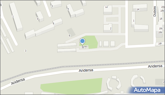 Bydgoszcz, Andersa Władysława, gen., 33, mapa Bydgoszczy
