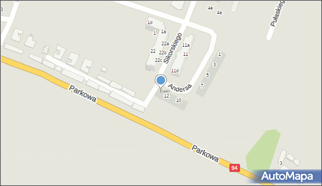 Chojnów, Andersa Władysława, gen., 13, mapa Chojnów