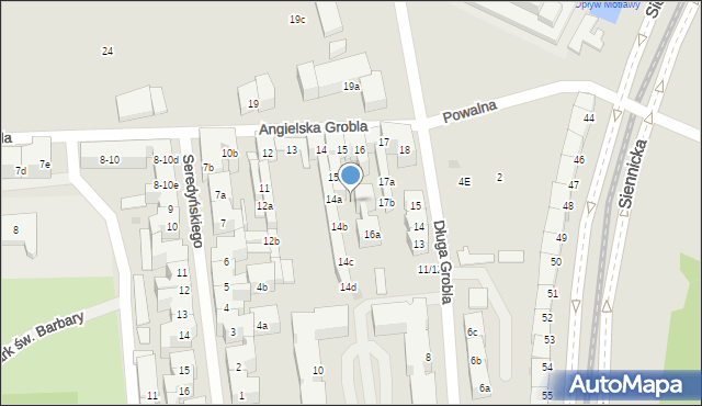 Gdańsk, Angielska Grobla, 15b, mapa Gdańska