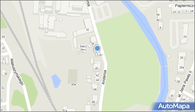 Głuchołazy, Andersa Władysława, gen., 38, mapa Głuchołazy