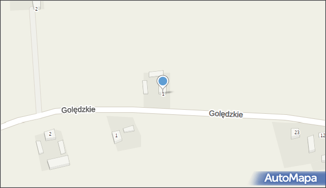 Golędzkie, Anin, 1, mapa Golędzkie