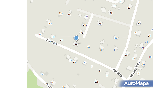 Gorlice, Andersa Władysława, gen., 12, mapa Gorlic