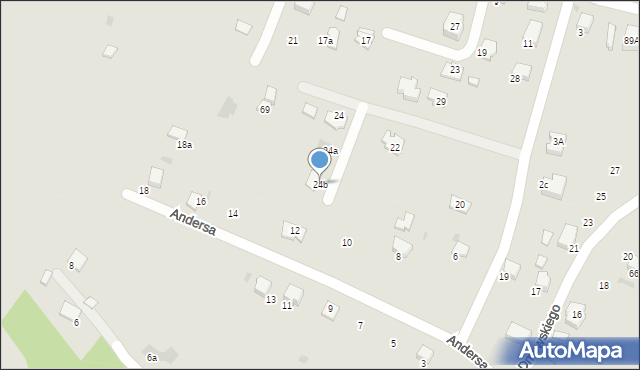 Gorlice, Andersa Władysława, gen., 24b, mapa Gorlic