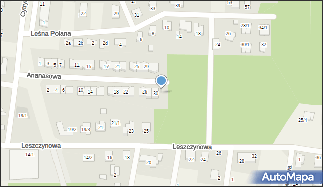 Grabówka, Ananasowa, 32, mapa Grabówka