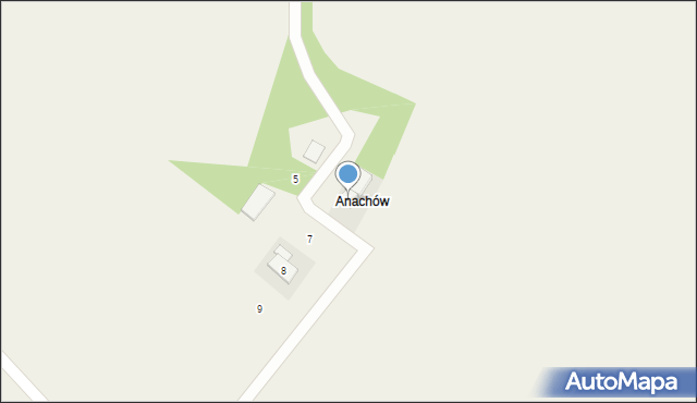 Kazimierz, Anachów, 6, mapa Kazimierz