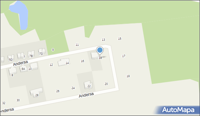 Koleczkowo, Andersa Władysława, gen., 18, mapa Koleczkowo