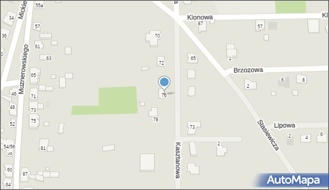 Krzepice, Andersa Władysława, gen., 76, mapa Krzepice