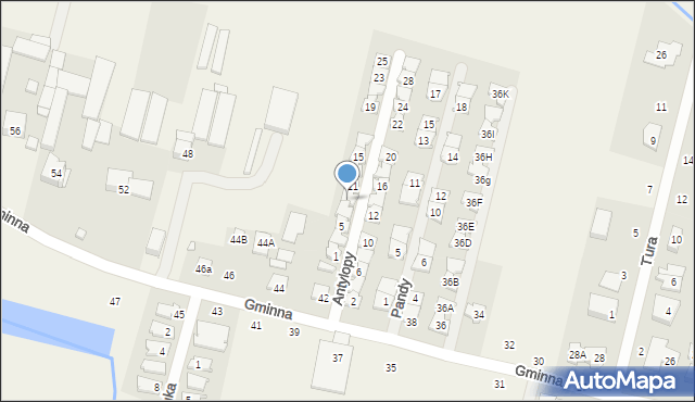 Lesznowola, Antylopy, 9, mapa Lesznowola