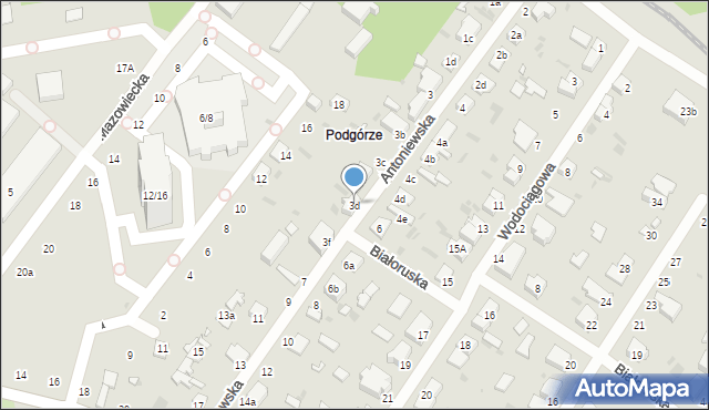 Łódź, Antoniewska, 3d, mapa Łodzi