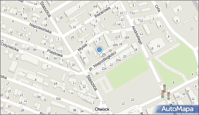Otwock, Andriollego Elwiro Michała, 16M, mapa Otwock