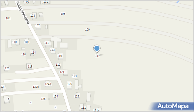 Piotrowice, Andrychowska, 117, mapa Piotrowice