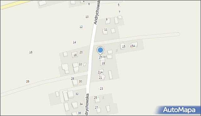 Piotrowice, Andrychowska, 17, mapa Piotrowice