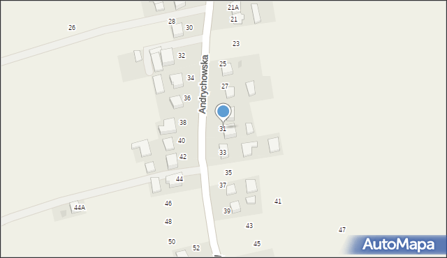 Piotrowice, Andrychowska, 31, mapa Piotrowice