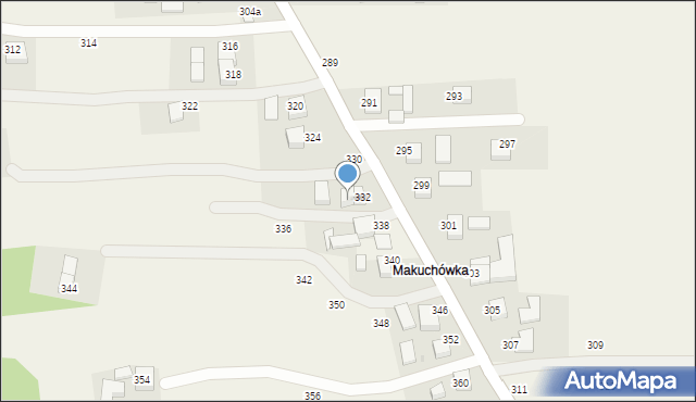 Piotrowice, Andrychowska, 334, mapa Piotrowice