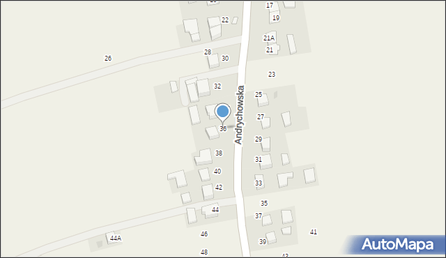 Piotrowice, Andrychowska, 36, mapa Piotrowice