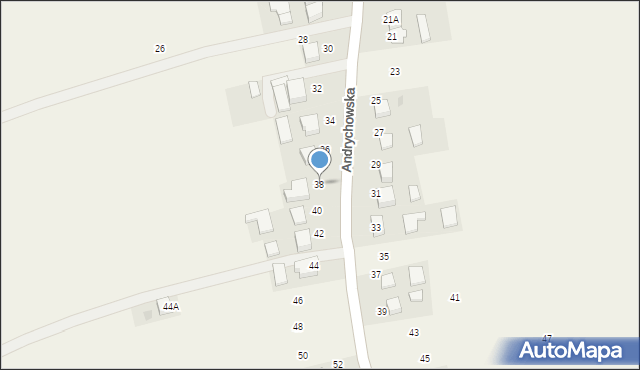Piotrowice, Andrychowska, 38, mapa Piotrowice