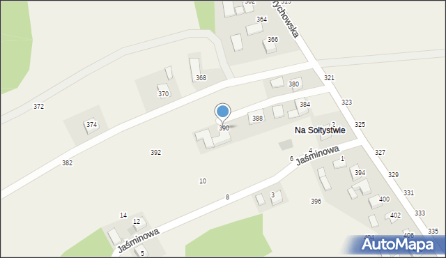 Piotrowice, Andrychowska, 390, mapa Piotrowice