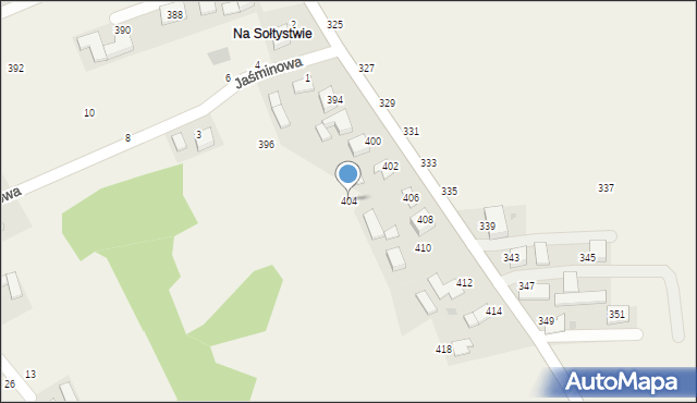 Piotrowice, Andrychowska, 404, mapa Piotrowice