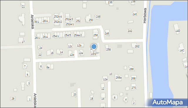 Rzeszów, Anielska, 10/1, mapa Rzeszów