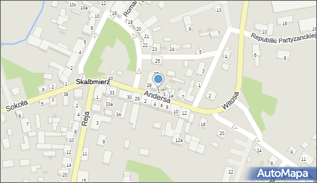 Skalbmierz, Andersa Władysława, gen., 1, mapa Skalbmierz