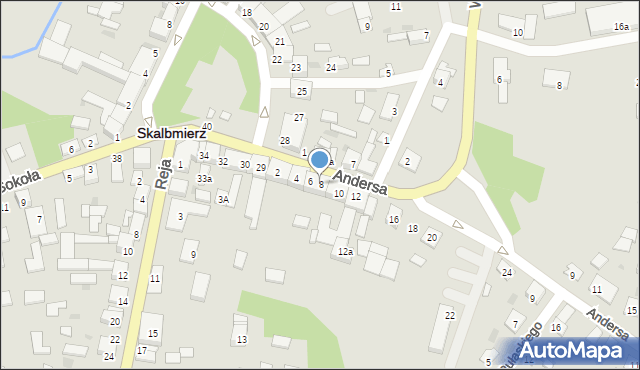 Skalbmierz, Andersa Władysława, gen., 8, mapa Skalbmierz