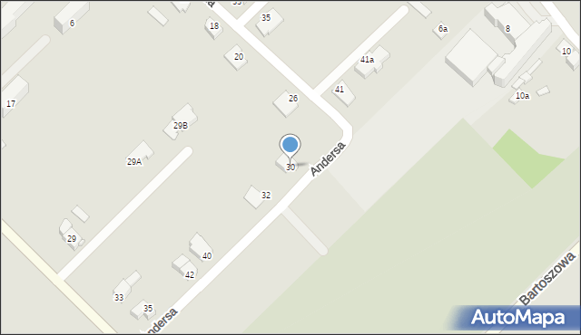 Sokołów Podlaski, Andersa Władysława, gen., 30, mapa Sokołów Podlaski