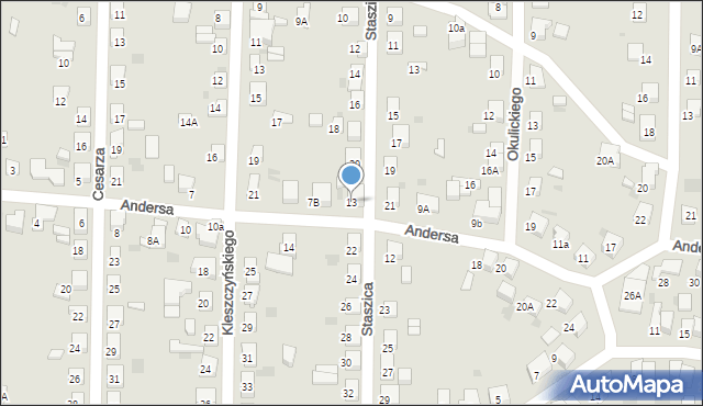 Starogard Gdański, Andersa Władysława, gen., 13, mapa Starogard Gdański