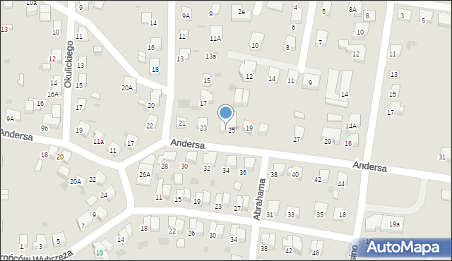 Starogard Gdański, Andersa Władysława, gen., 25B, mapa Starogard Gdański