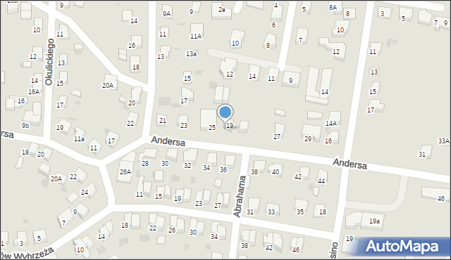 Starogard Gdański, Andersa Władysława, gen., 25D, mapa Starogard Gdański