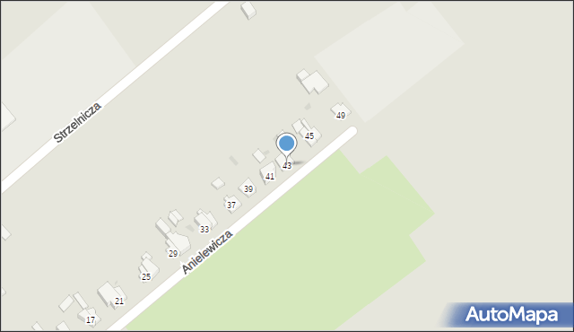 Strzegom, Anielewicza Mordechaja, 43, mapa Strzegom