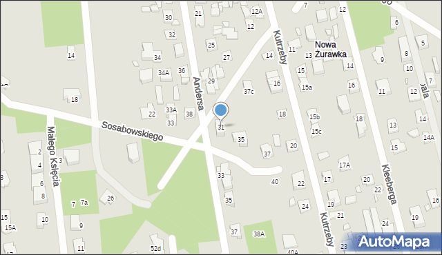 Sulejówek, Andersa Władysława, gen., 31, mapa Sulejówek