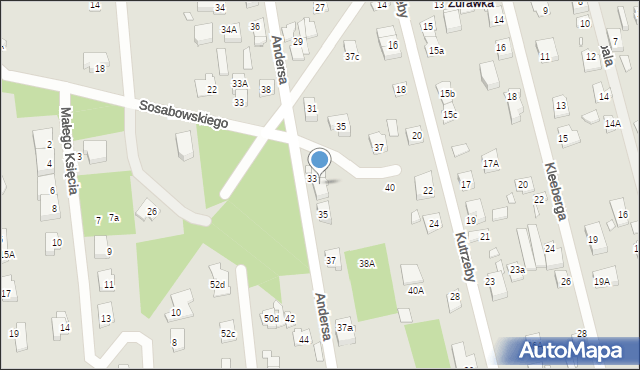 Sulejówek, Andersa Władysława, gen., 33a, mapa Sulejówek