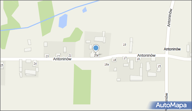 Tumusin, Antoninów, 20a, mapa Tumusin