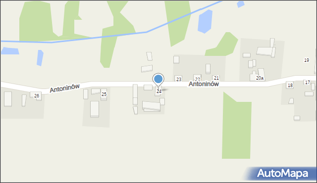 Tumusin, Antoninów, 24, mapa Tumusin