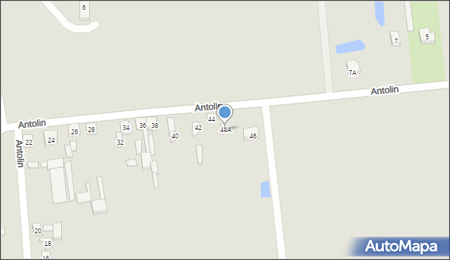 Ujazd, Antolin, 44A, mapa Ujazd