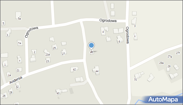 Wilamowice, Andersa Władysława, gen., 46, mapa Wilamowice