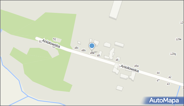 Zgierz, Aniołowska, 48a, mapa Zgierz