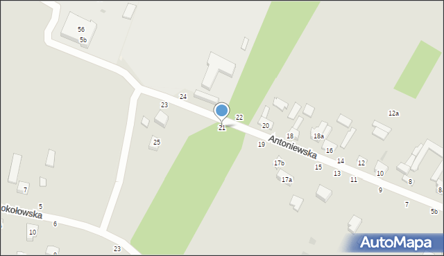 Zgierz, Antoniewska, 21, mapa Zgierz