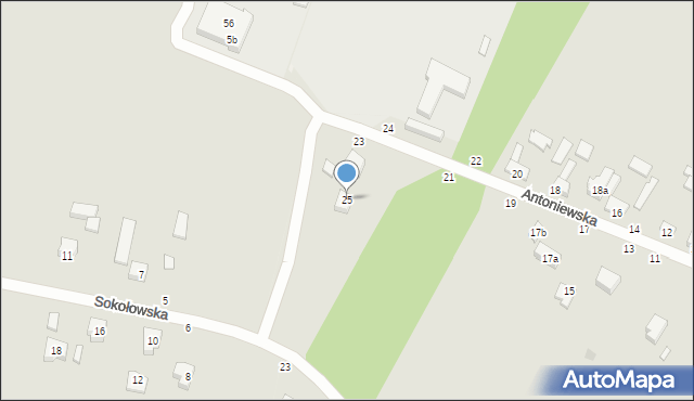 Zgierz, Antoniewska, 25, mapa Zgierz